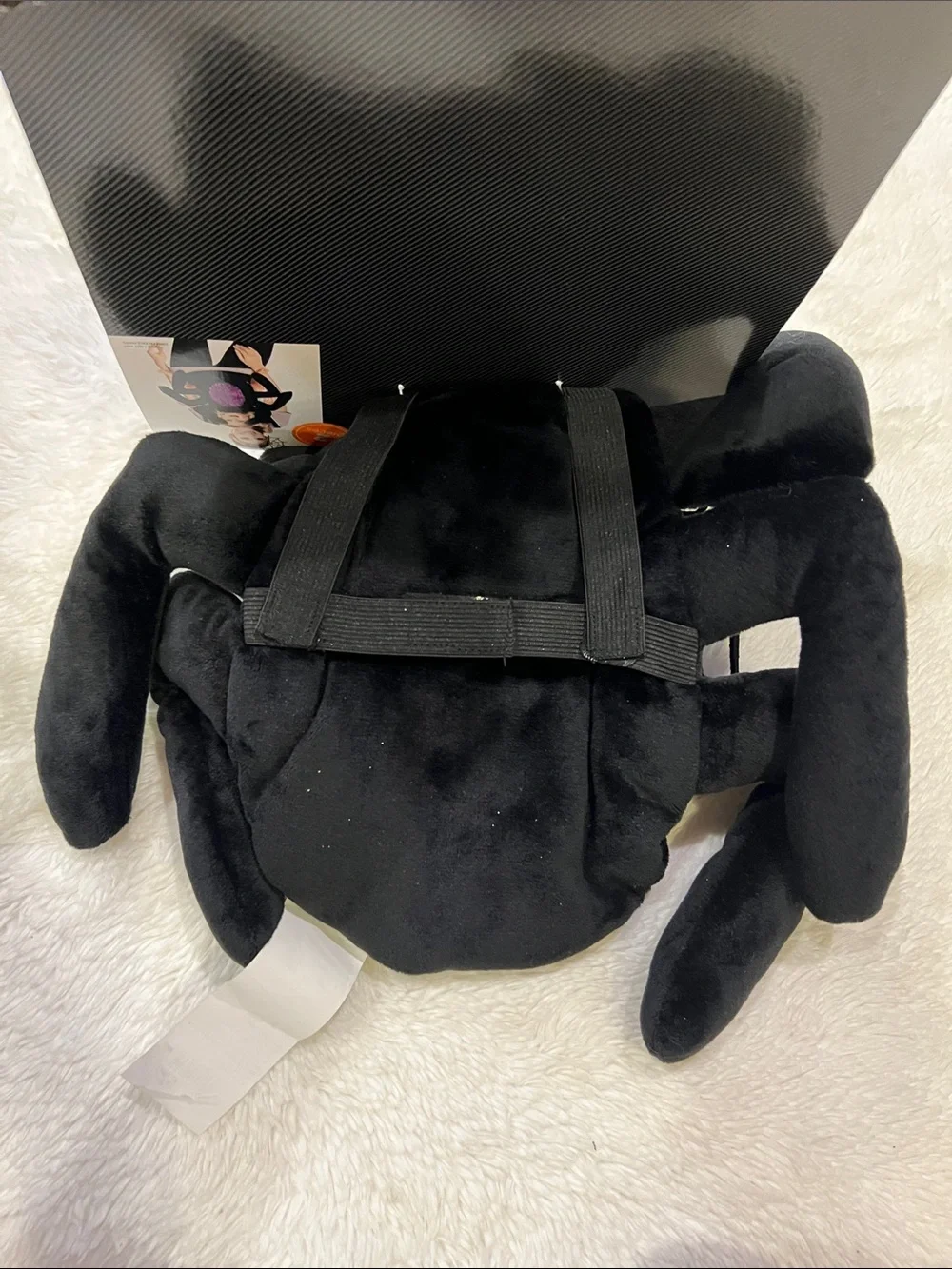 Infant Carrier Cover Black Spider Halloween New